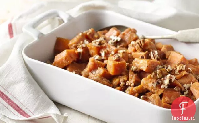 Batatas de Cocción Lenta con Compota de Manzana