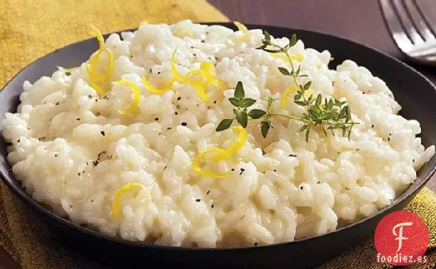 Risotto de Cocción Lenta con Aroma a Limón