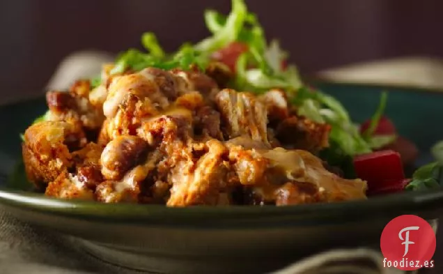 Cazuela de Enchilada de Pollo con Queso