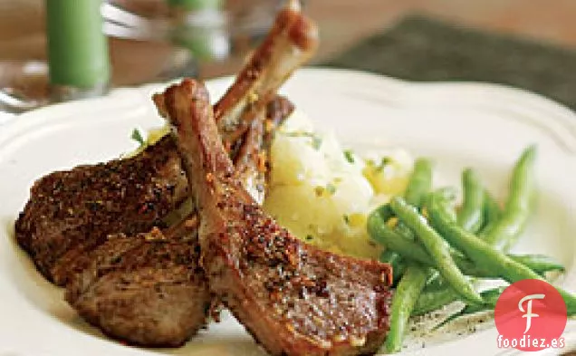 Chuletas De Cordero Salteadas Con Hierbas De Provenza