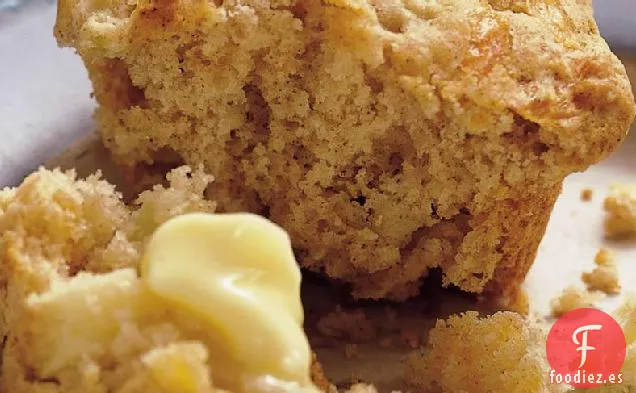 Muffins de Queso Cheddar de Manzana