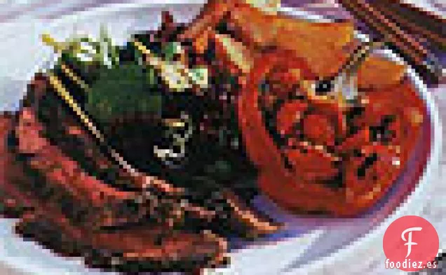 Pierna de Cordero a la Parrilla con Mantequilla y Limón, Hierbas y Ajo