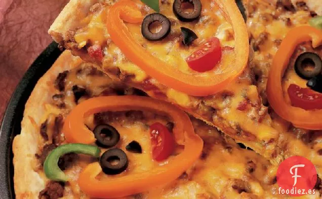 Pizza Jack-o-Lantern