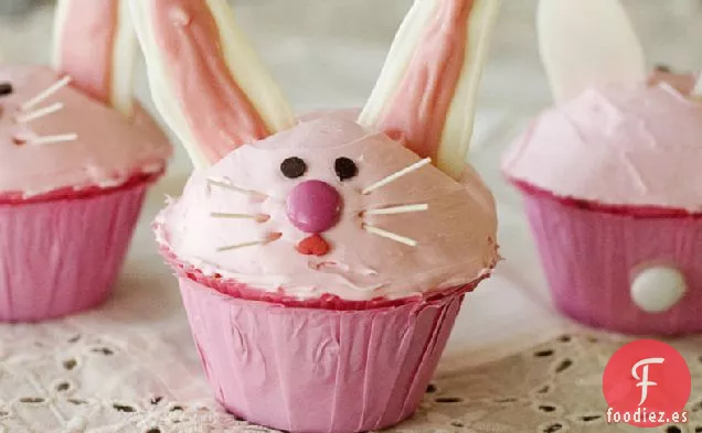 Cupcakes de Conejo Rosa