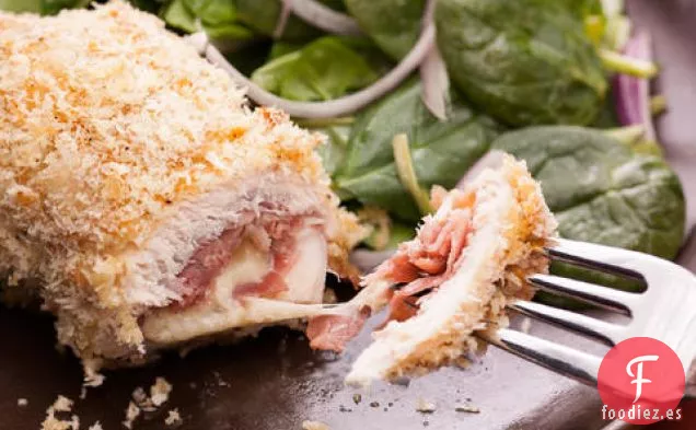 Pechugas de Pollo Rellenas de Jamón y Queso Gruyère (Cordon Bleu de Pollo)