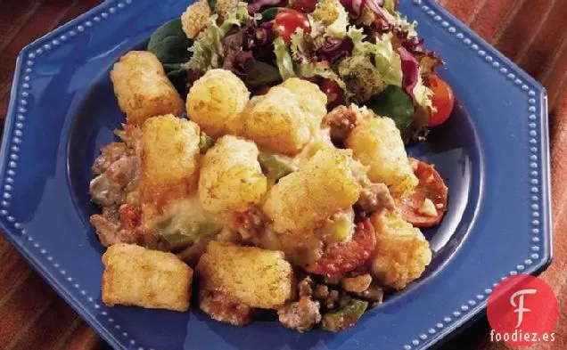 Cazuela de Pizza Tater Tot