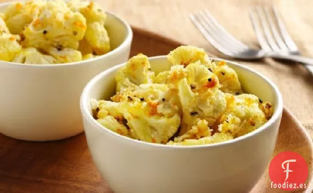 Coliflor Asada con Asiago y Naranja