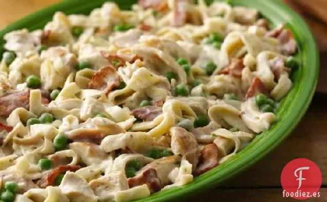 Fettuccine de pollo a la Carbonara
