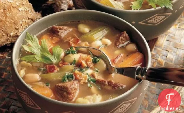 Sopa de Frijoles Carnosos sin Gluten