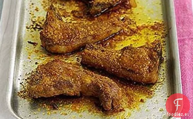 Chuletas De Cordero Crujientes Con Ensalada De Guisantes Acuñados