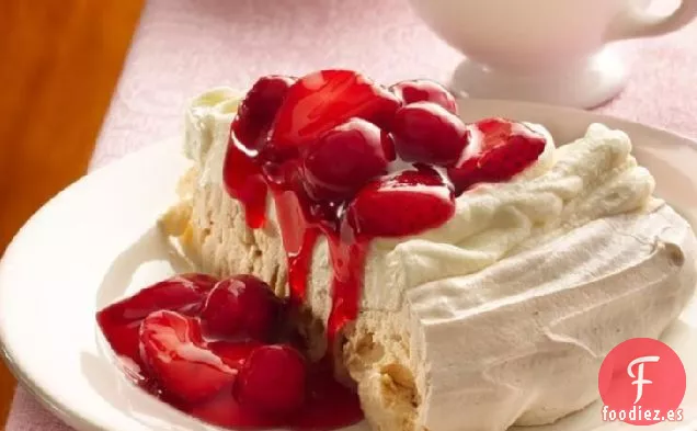 Tarta de Merengue de Bayas de Cereza