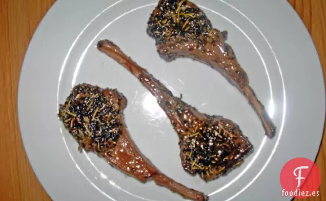 Chuletas de Cordero con costra de Hierbas