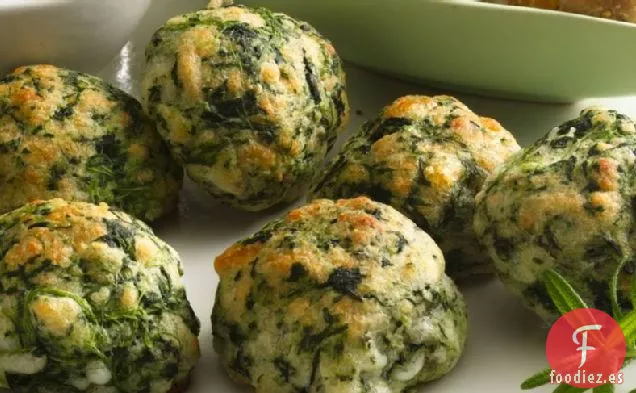 Bolas de Queso y Espinacas