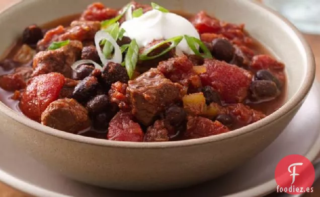Carne de Cocción Lenta y Chile de Frijoles Negros