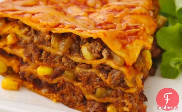 Pastel de Enchilada de Carne Delgada