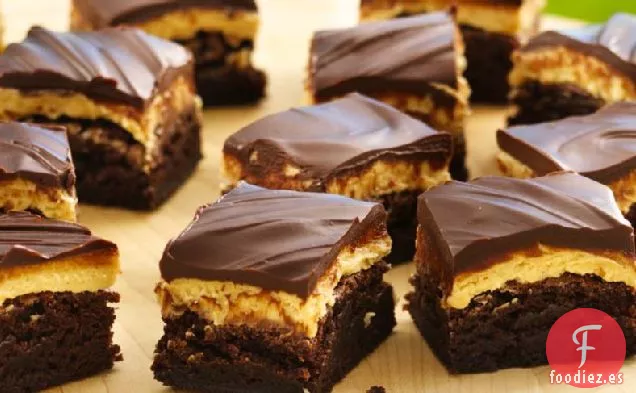 Brownies Tradicionales de Trufa con Mantequilla de Maní