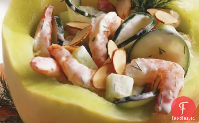 Ensalada de Camarones en Melón