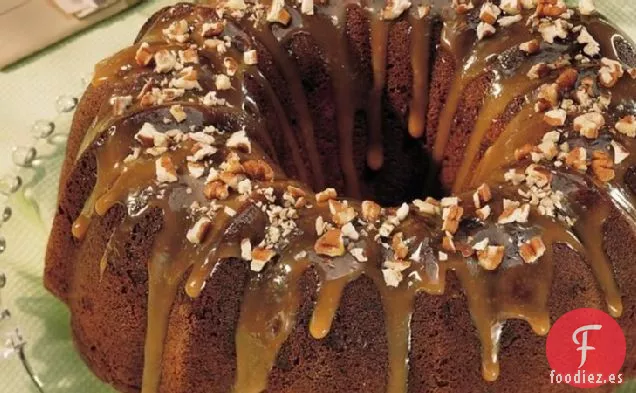 Pastel de Chocolate, Caramelo y Nueces
