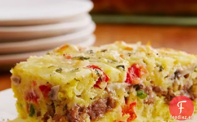 Salchichas con Queso y Huevo Horneado