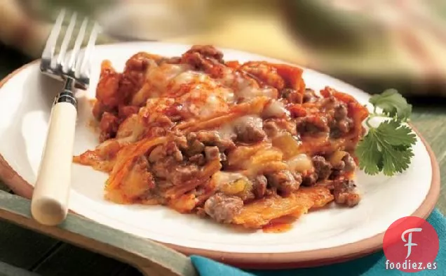 Cena de Enchilada En Capas de Cocción Lenta