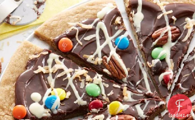 Pizza de Galletas de Chocolate