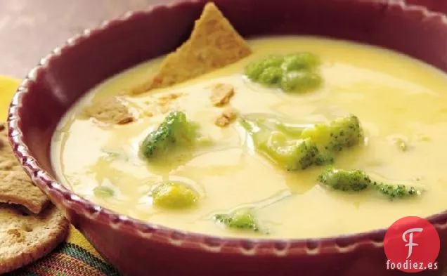 Sopa de Queso Cheddar y Brócoli