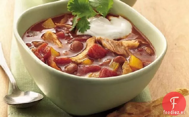 Chili de Enchilada de Pollo de Cocción Lenta
