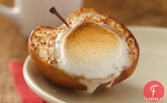 Manzanas al Horno con Yogur de Rollo de Canela
