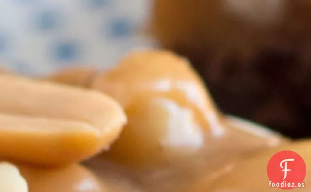 Barras de Galletas de Maní de Chocolate y Caramelo