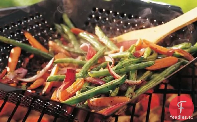 Zanahorias y Judías Verdes a la Parrilla