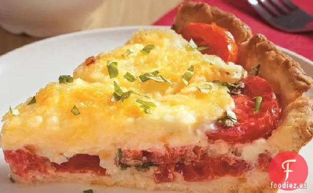 Pastel de Tomate y Albahaca