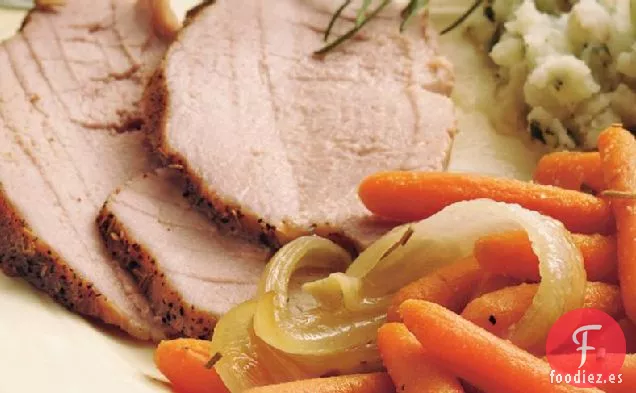 Asado de Cerdo al Romero con Zanahorias