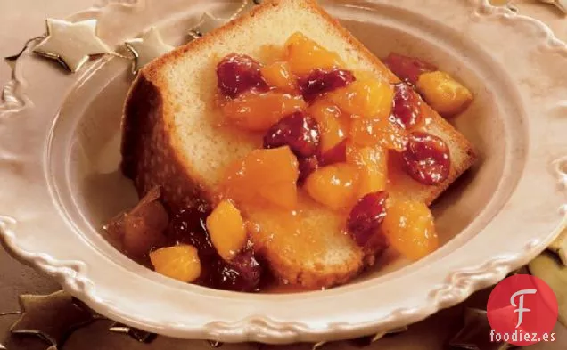 Pastel Festivo con Compota de Frutas