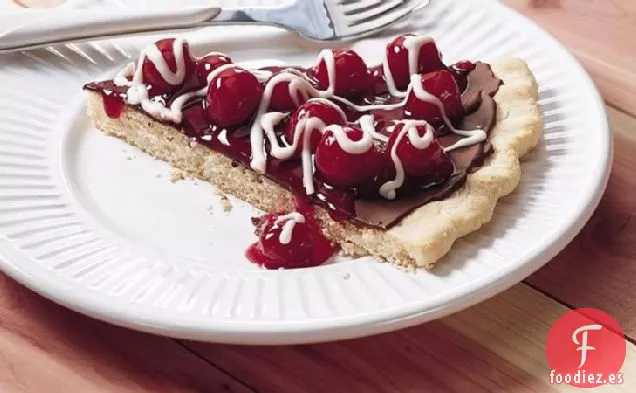 Tarta de Galletas de Cereza y Chocolate