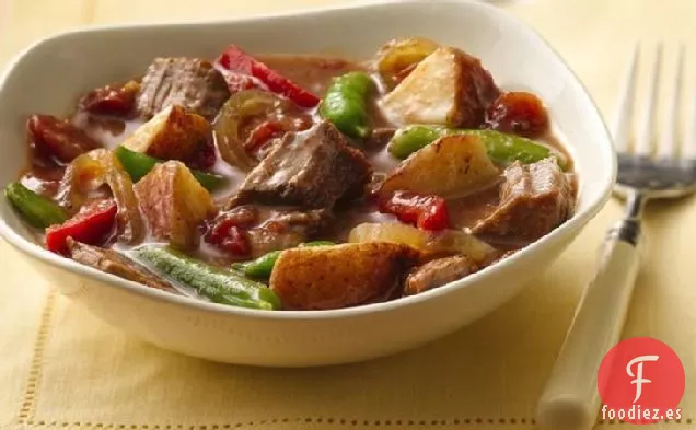 Cena de Carne y Patatas de Cocción Lenta