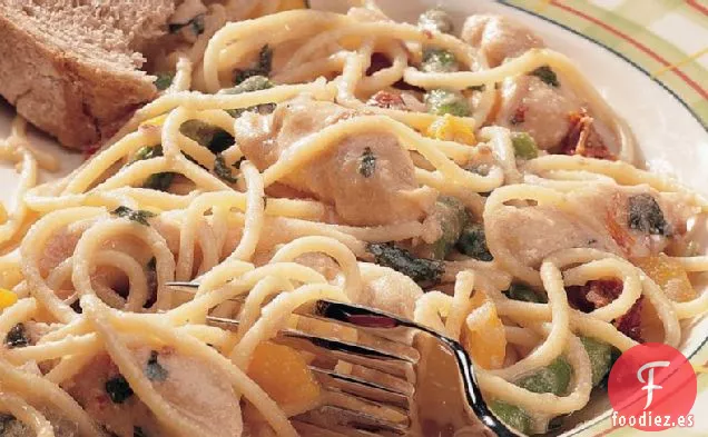 Pasta de Pollo con Espárragos