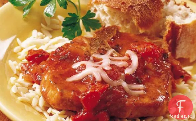 Chuletas de Cerdo para Pizza de Cocción Lenta