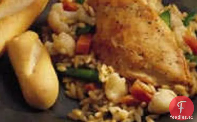 Pollo César con Orzo