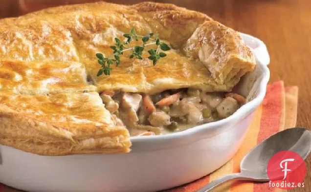 Pastel de Pollo con Corteza Escamosa