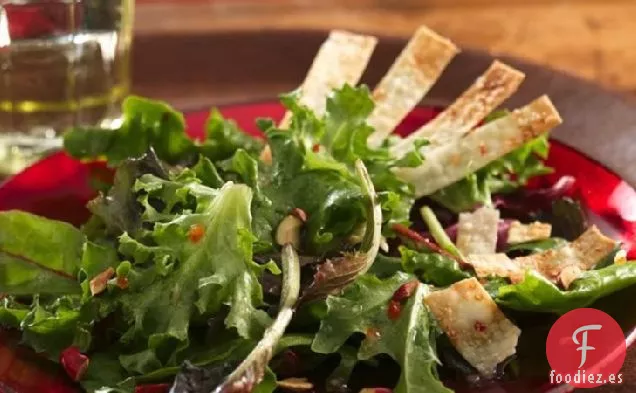Ensalada Navideña con Abanicos de Parmesano