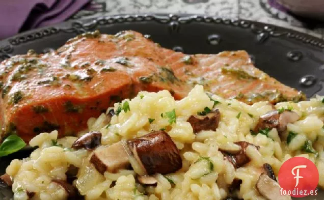 Risotto de Champiñones y Cebolla al Horno Fácil