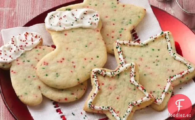 Galletas con Recortes de Navidad de Confeti