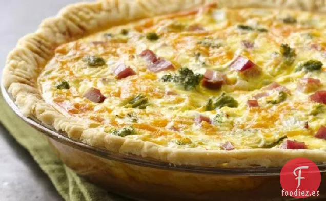 Quiche de Jamón de Brócoli Sin Gluten