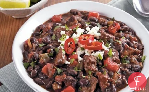 Carne de Cocción Lenta y Chile de Frijoles Negros