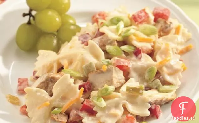 Ensalada de Pasta con Pajarita y Pollo Picante