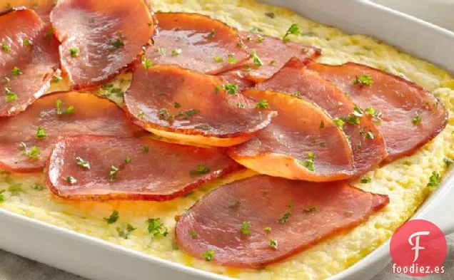 Tortilla de Horno de Brunch con Tocino Canadiense
