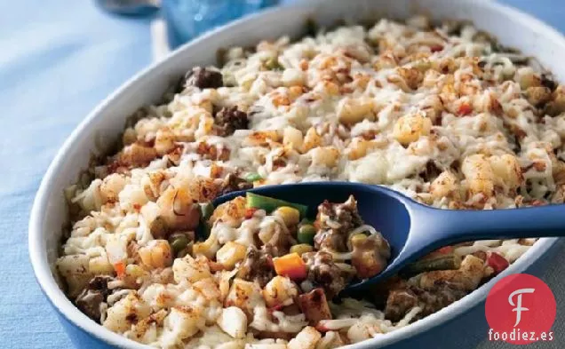 Cazuela de Carne y Patatas en Capas