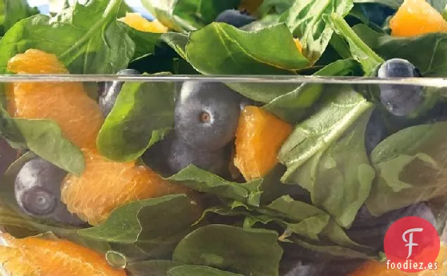 Ensalada de Arándanos y Espinacas de Naranja