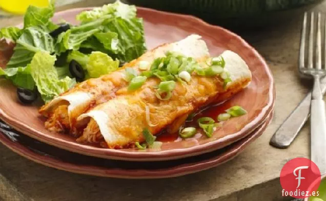 Enchiladas de Pollo Cremosas Fáciles