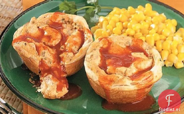 Pasteles Cremosos de Enchilada de Pollo